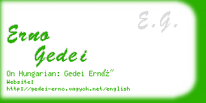 erno gedei business card